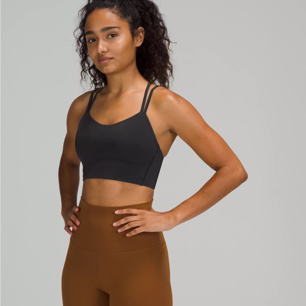 Lululemon long line strappy sports bra v neck